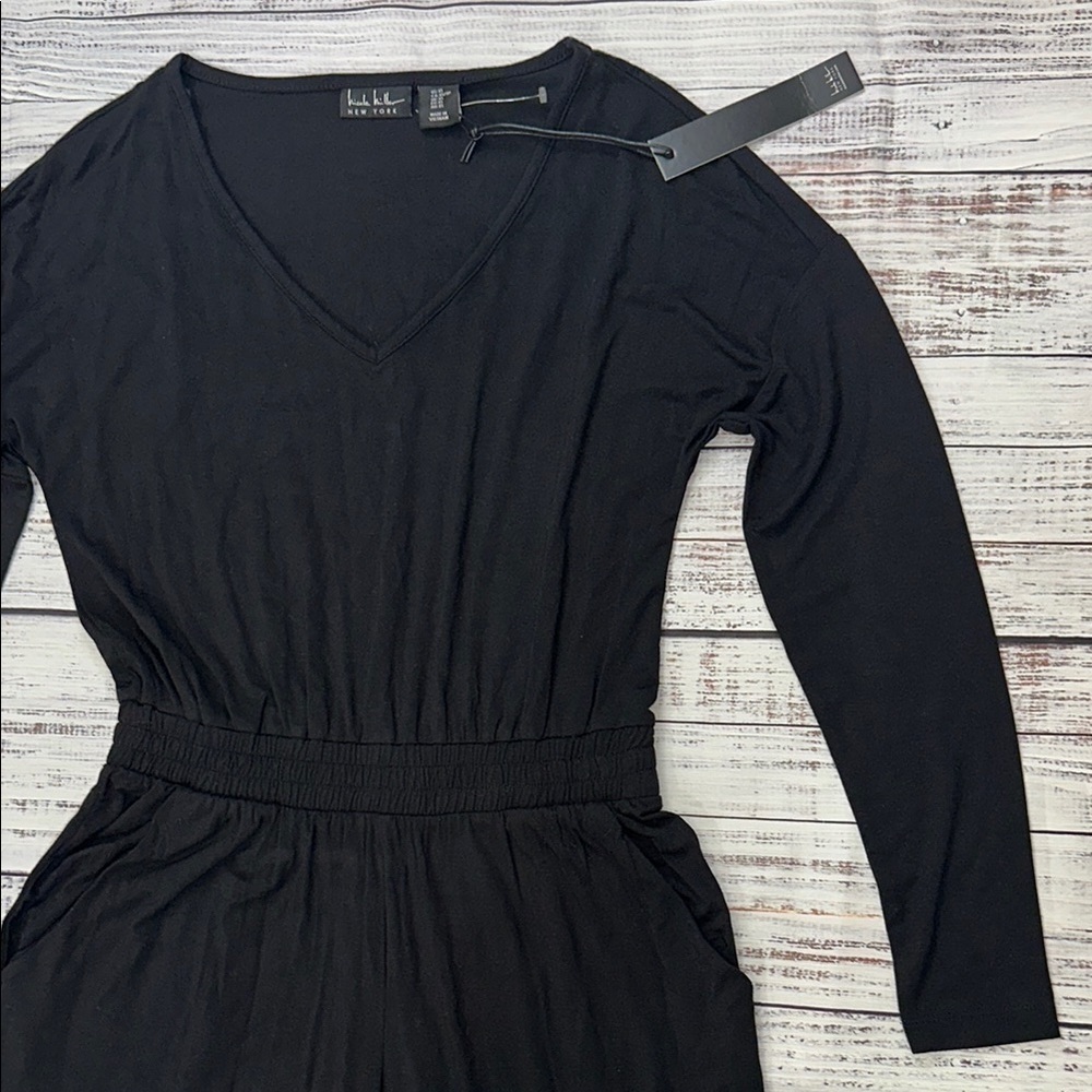 Nicole‎ Miller Black Stretch Body Jumpsuit Sz. XS - Picture 6 of 6